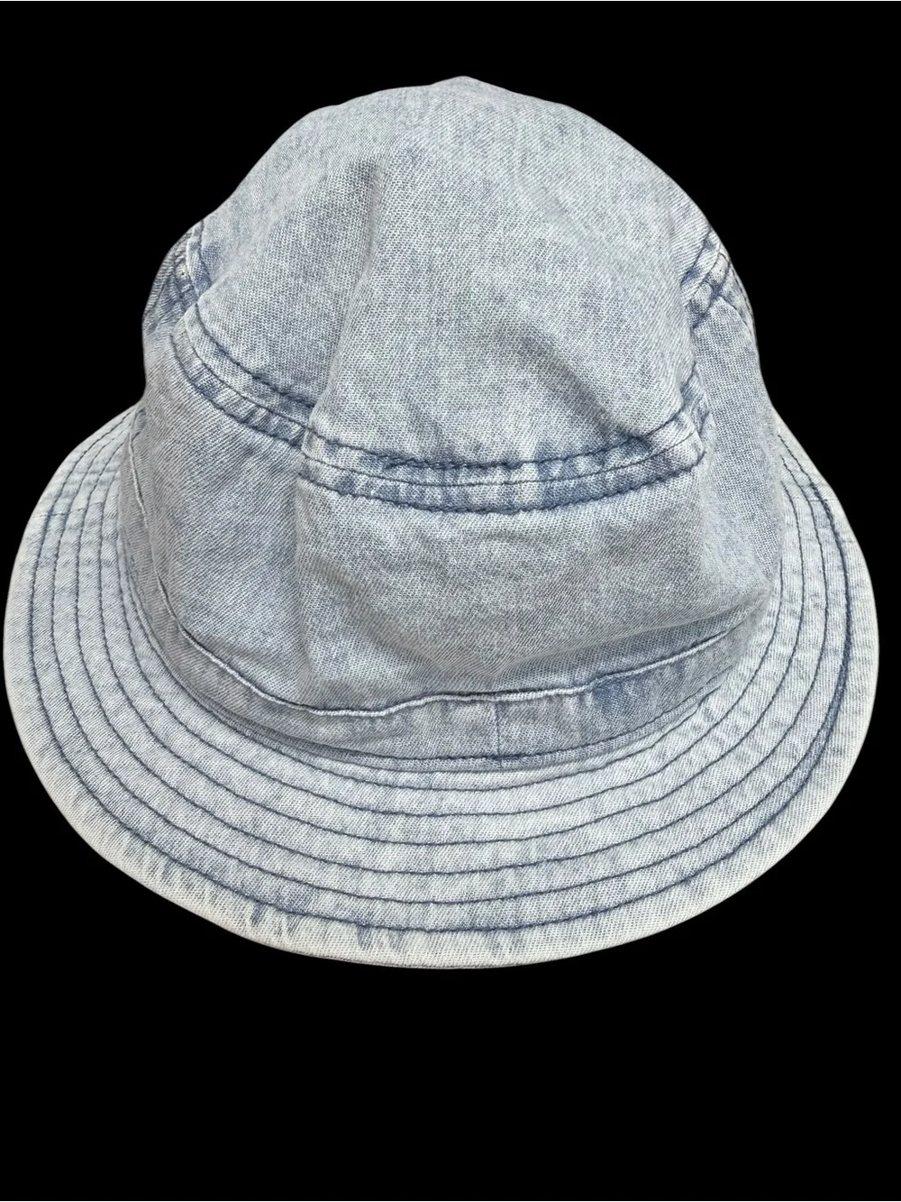 Adidas Light Wash Denim Bucket Hat with Embroidered Logo